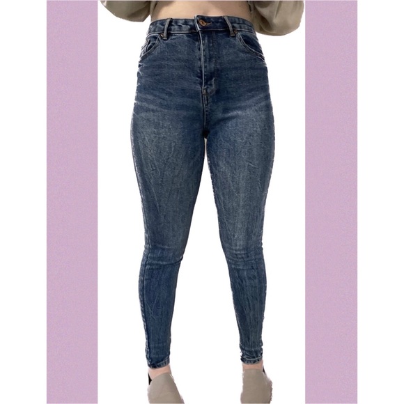 Dark Acid Wash Skinny Jeans! - Picture 1 of 5